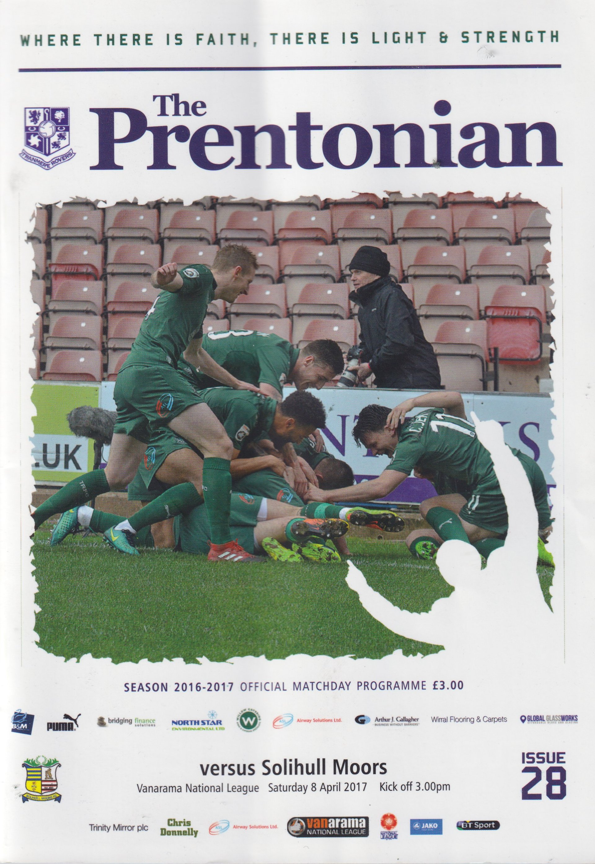 Tranmere Rovers v Solihull Moors match programme